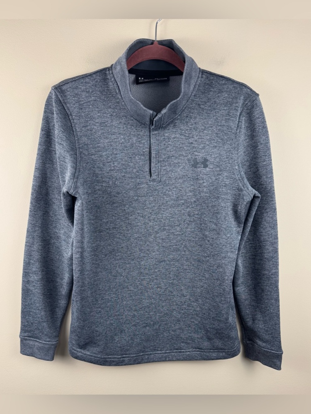 Under Armour Cold Gear 1/4 Zip Performance Pullover in Heather Gray